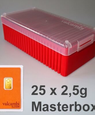 Goldbarren 25x 2,5g VALCAMBI (Masterbox)