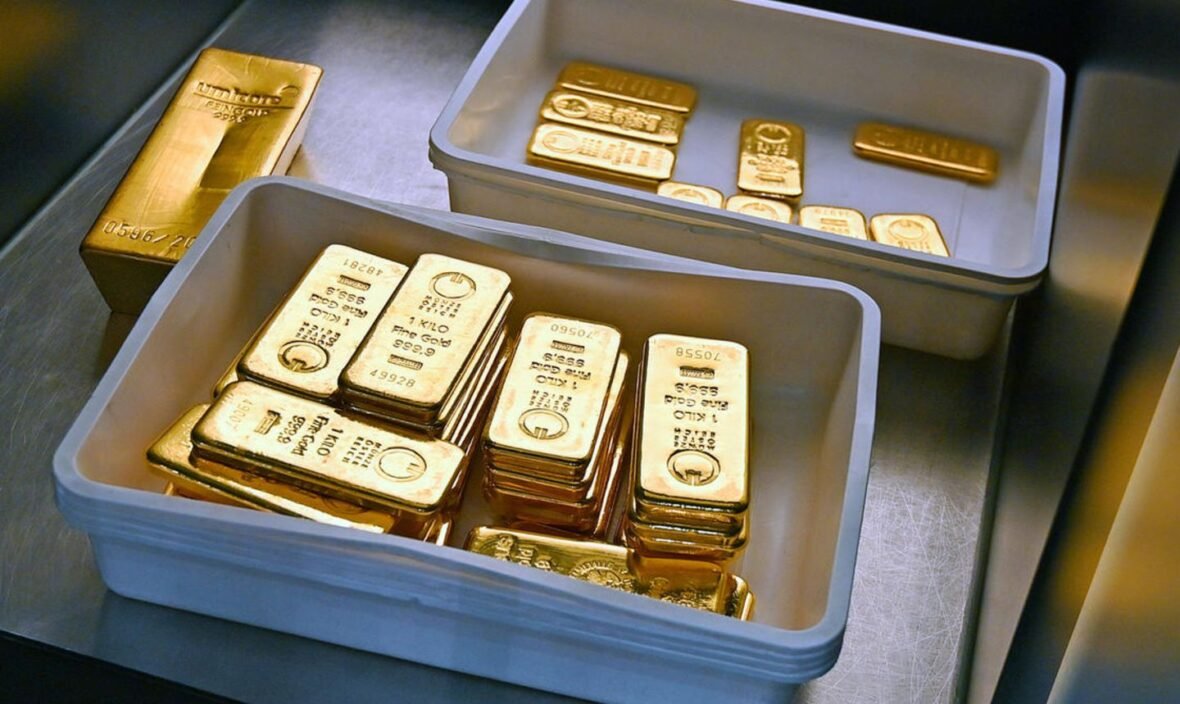 Goldbarren Lagerung